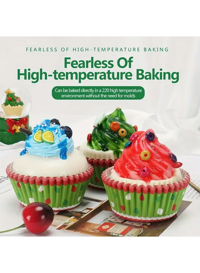 100 Pcs Polychrome Christmas Snowman Paper Cupcake Liners For Holiday Baking Festive Muffin Cups Kitchen Baking Supplies - Image 2