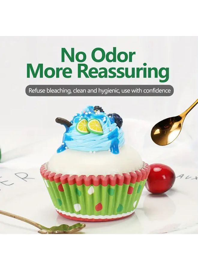 100 Pcs Polychrome Christmas Snowman Paper Cupcake Liners For Holiday Baking Festive Muffin Cups Kitchen Baking Supplies - Image 4