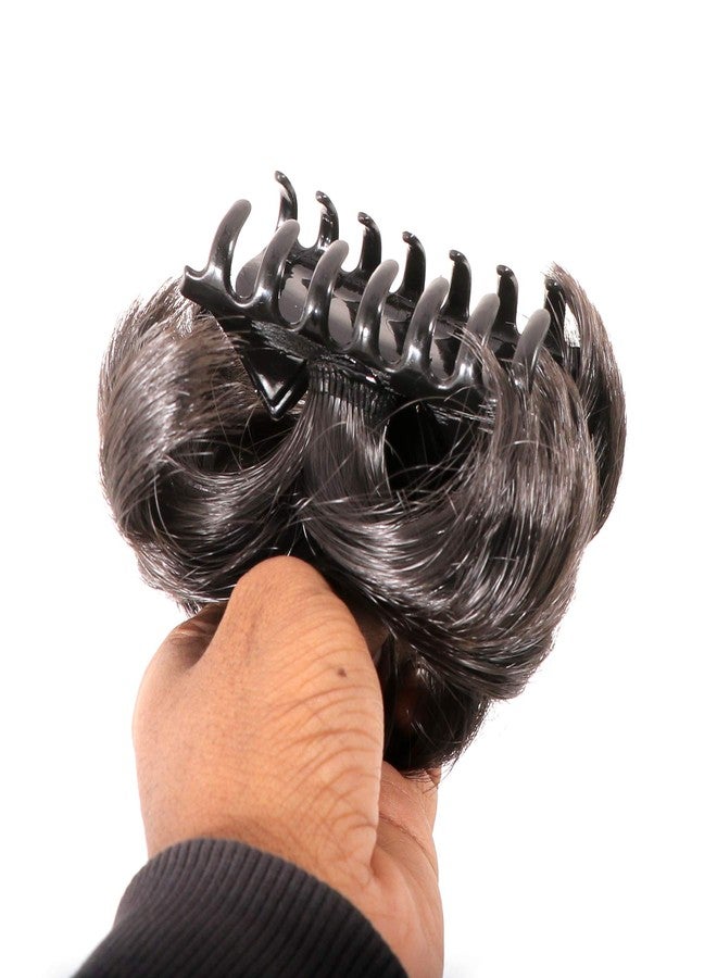 Shivarth Artificial Hair Juda with Clutcher Stone Hair Juda Extension Synthetic Hair Bun Juda For Women And Girls - Image 4
