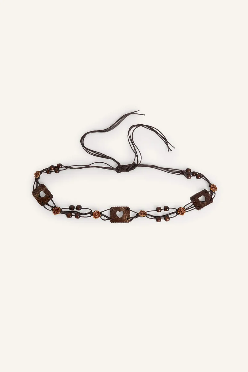 Woman Faux Leather Dress Belt