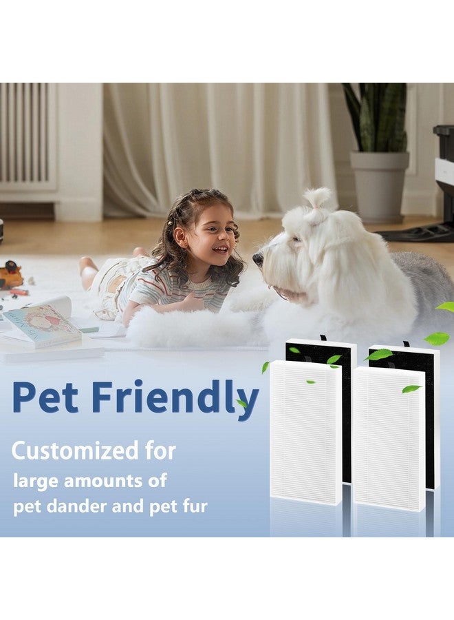 Funmit 4 Pack Dual Action HEPA-Type Air Purifier Filter Replacement for Febreze and Honeywell U Filter, Repalce FRF102B and HRF201B, FHT170, FHT180, FHT190, HHT270W & HHT290 Series Air Purifier by Funmit - Image 3