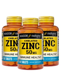 Mason Natural Zinc 50 mg - Improved Immune System Function, Supports Antioxidant Health, Aids Absorption of B Vitamins, 100 Tablets (Pack of 3) - pzsku/ZE2DBE22A0B93E2F8DE6FZ/45/_/1740202499/e2142cf3-956a-42d6-85fd-267a2a1cbd6d