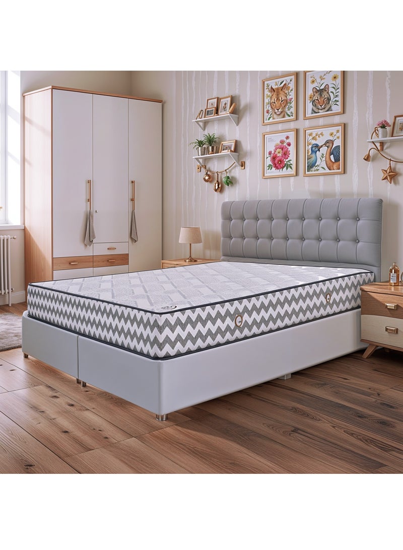 BACK CARE Cady Luxury Low-Pressure Mattress – Ideal Support for Light Weights with Multi-Layer Advanced Foam and Innovative Ventilation System for Unmatched Comfort and Optimal Spinal Suppor 200x180x21 CM - Image 1
