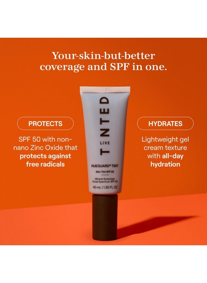 LIVE TINTED Live Tinted Hueguard Skin Tint SPF 50 - Tinted Mineral Sunscreen with Light-Medium Buildable Coverage With a Hydrating and Radiant Finish - Water and Sweat Resistant, 1.35 fl oz - Shade 02  - Image 2