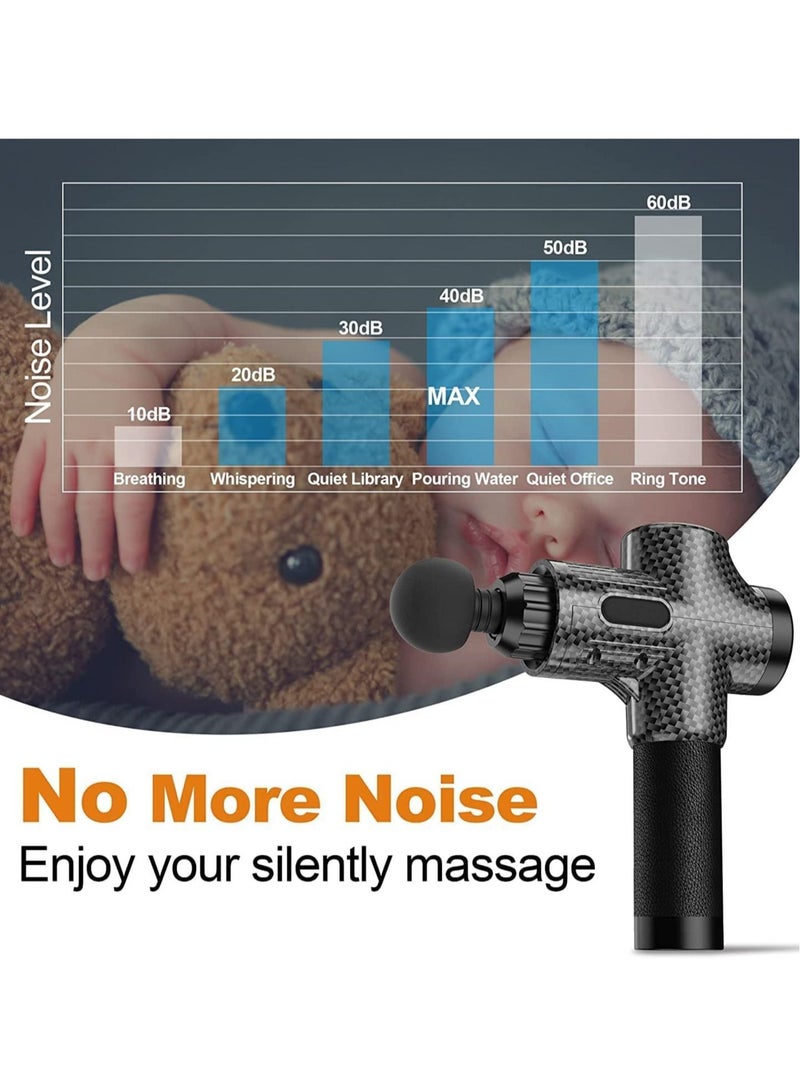 massage Gun Deep Tissue Muscle Massage Gun for Athletes, Percussion Muscle Massager Portable Handheld Deep Tissue Massager with LCD Touch Screen, 30 Speeds Electric Sport Massager to Relief Pain - Image 4