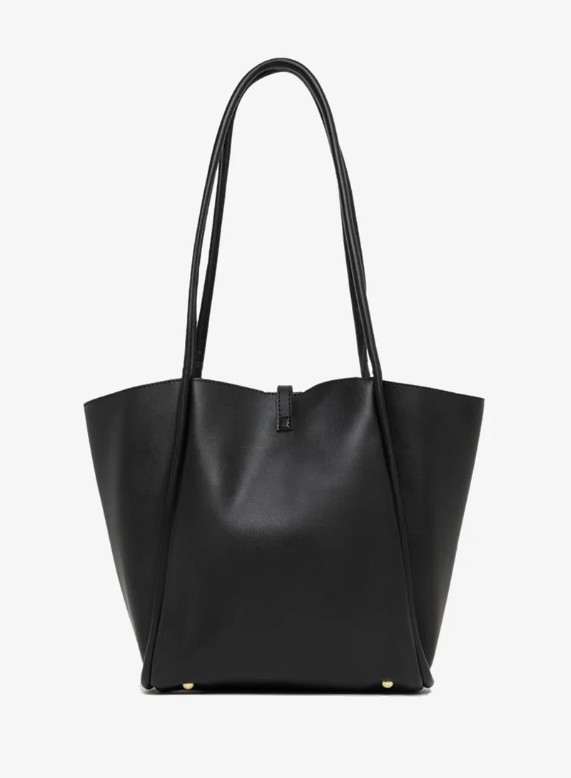Styli Golden Accent Shoulder Bag with Dual Handle & Pouch