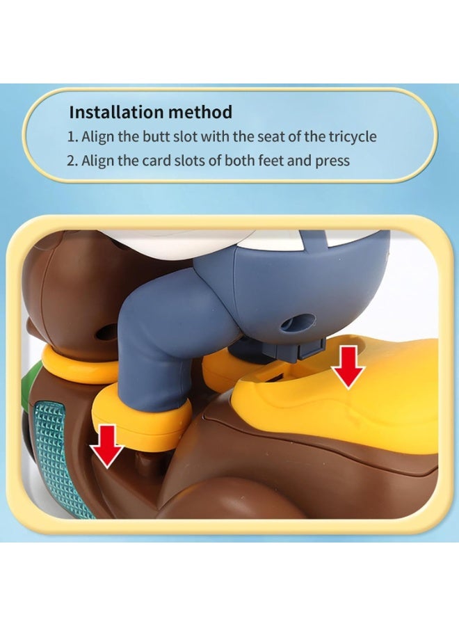 Children's Electric Tricycle Toy Motorcycle | Stunt Trike with 360-Degree Spinning Dance Action, Battery-Powered, with Lights and Music, Interactive Toy for Kids Aged 3 and Up. - Image 5