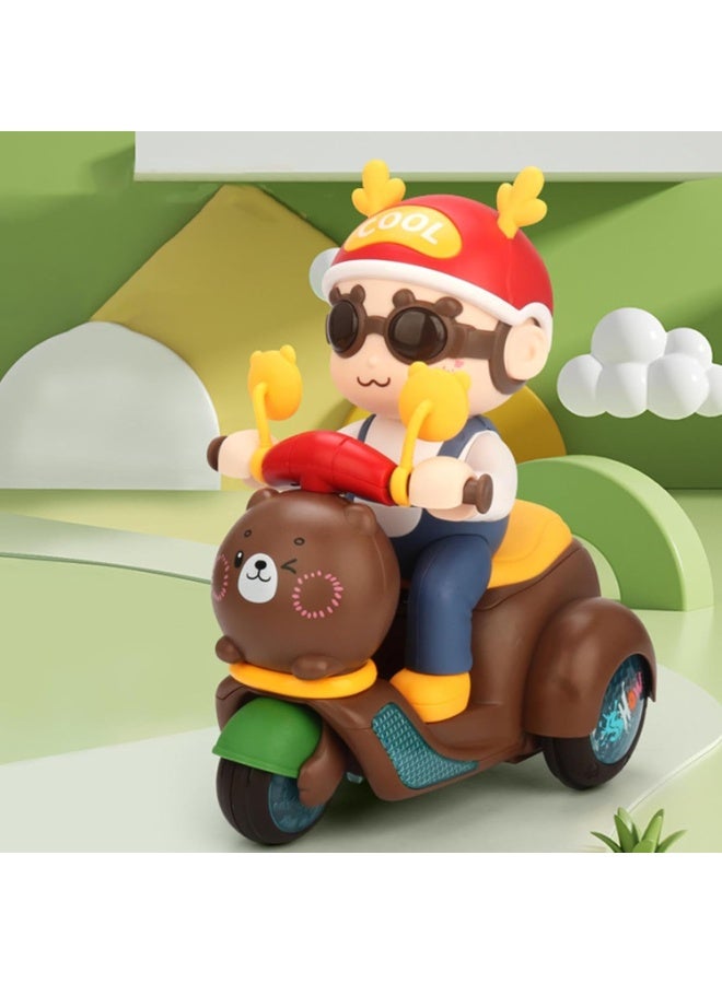 Children's Electric Tricycle Toy Motorcycle | Stunt Trike with 360-Degree Spinning Dance Action, Battery-Powered, with Lights and Music, Interactive Toy for Kids Aged 3 and Up. - Image 1