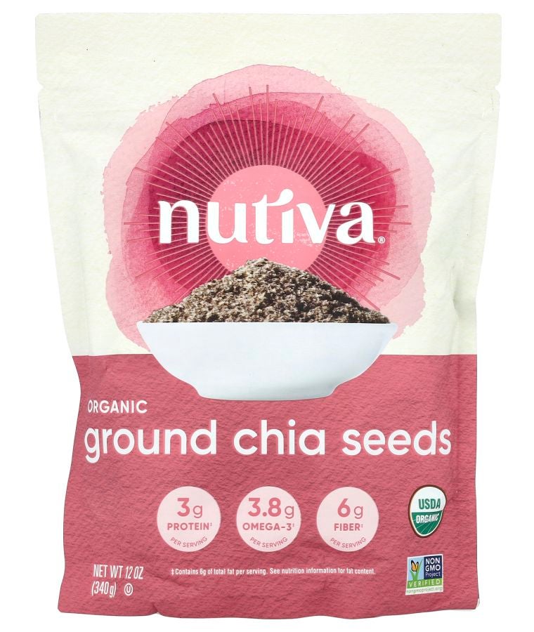 Organic Ground Chia Seeds 12 oz (340 g)