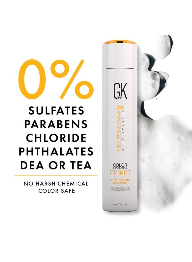 GK Hair Global Keratin Moisturizing Shampoo 300Ml For Dry And Frizzy Hair - Sulfate And Paraben Free - Image 2