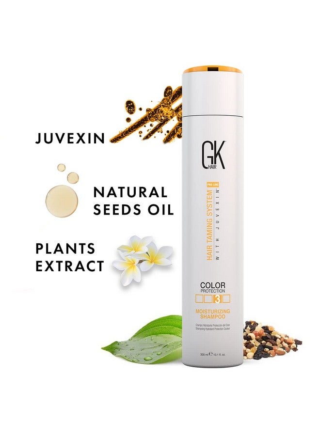 GK Hair Global Keratin Moisturizing Shampoo 300Ml For Dry And Frizzy Hair - Sulfate And Paraben Free - Image 3