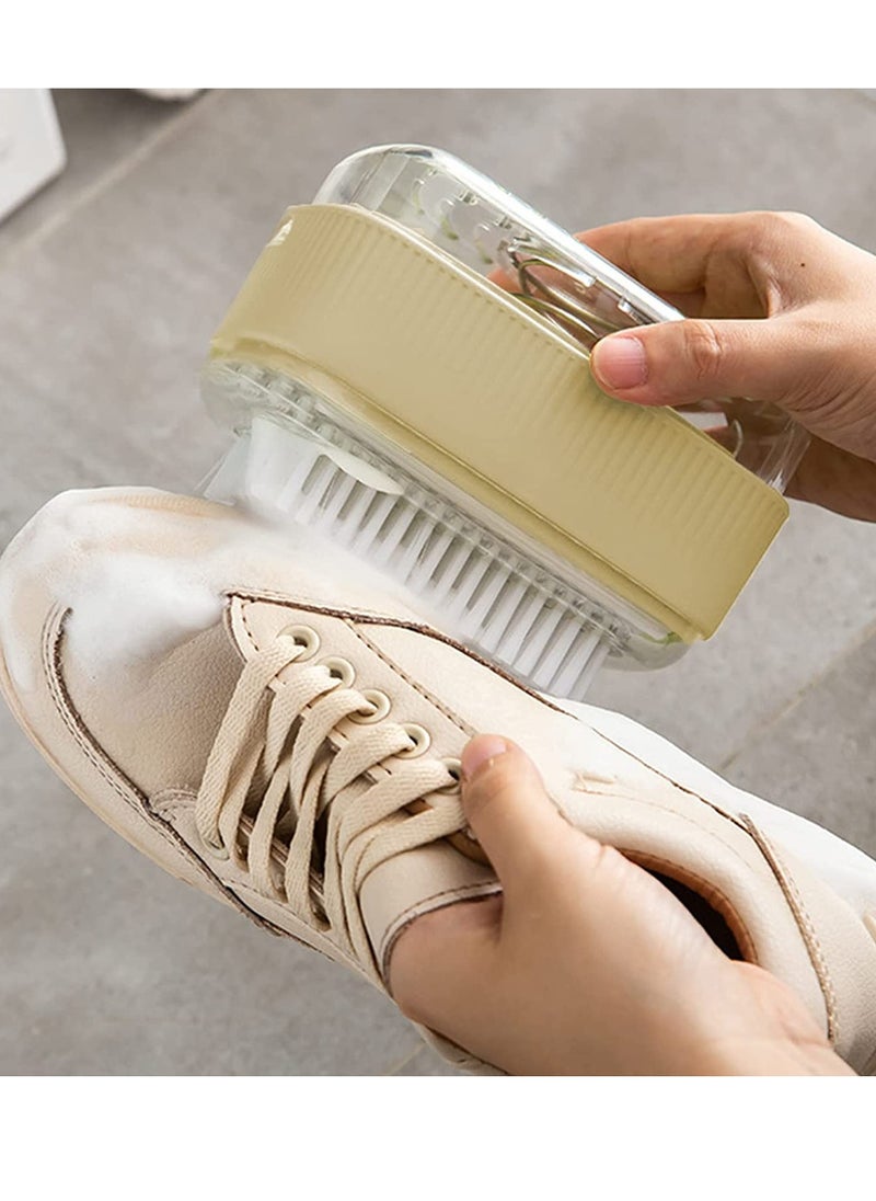 Excefore - Clothes Cleaning Brush Soap Dispenser, Foaming Soap Box with Roller, Bubble Soap Case with Brush, Multifunctional Scrubbing Brush Soap Saver Reusable Washing Shoe Brush for Laundry Shoes Carpet - Image 1