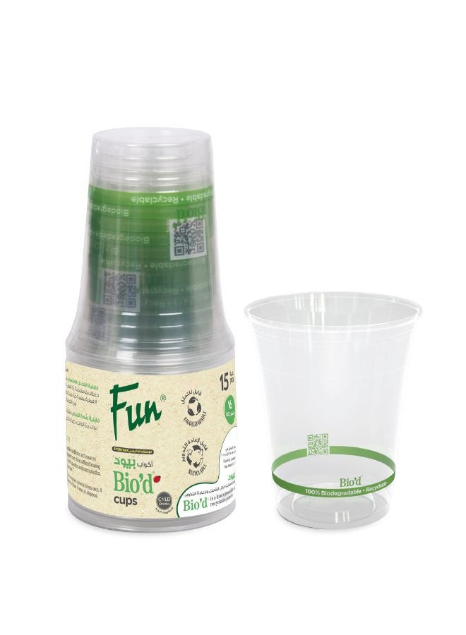 Fun كوب شفاف قابل للتحلل الحيوي - Image 4
