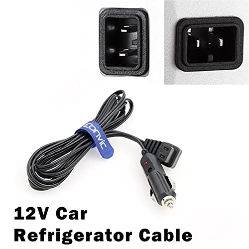 Eonvic 12V DC Cigarette Lighter Extension Cable,Mini Fridge Power Cord Car Auto Cooler Replacement Lead Cable for Car Cooler Box Mini Fridge Mobicool NFA (Right Angle-3M) - Image 3