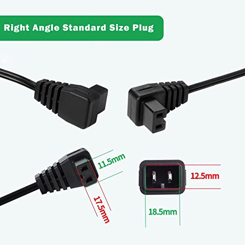 Eonvic 12V DC Cigarette Lighter Extension Cable,Mini Fridge Power Cord Car Auto Cooler Replacement Lead Cable for Car Cooler Box Mini Fridge Mobicool NFA (Right Angle-3M) - Image 5