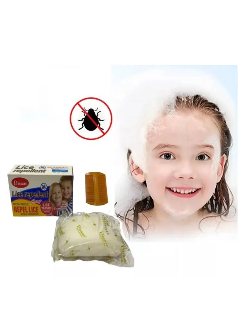 ديسار صابون ديسار طارد القمل 100 جم مع مشط  - Image 2