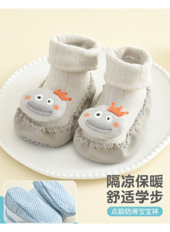 Bumblebee Baby Socks Semi-mesh Non-slip Mid-crew Walking Socks For Infants, Anti-slip Sole House Socks, Toddler Learning Walking Socks - Image 1
