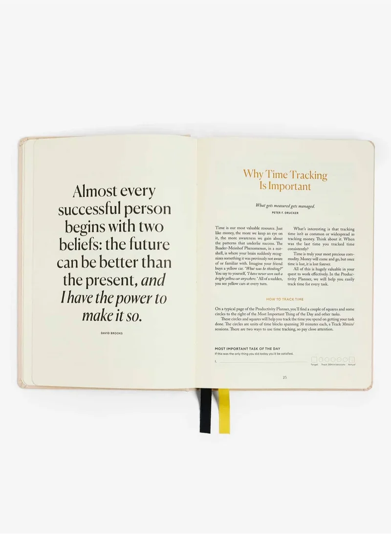 Intelligent Change Beige Productivity Planner Goal Setting