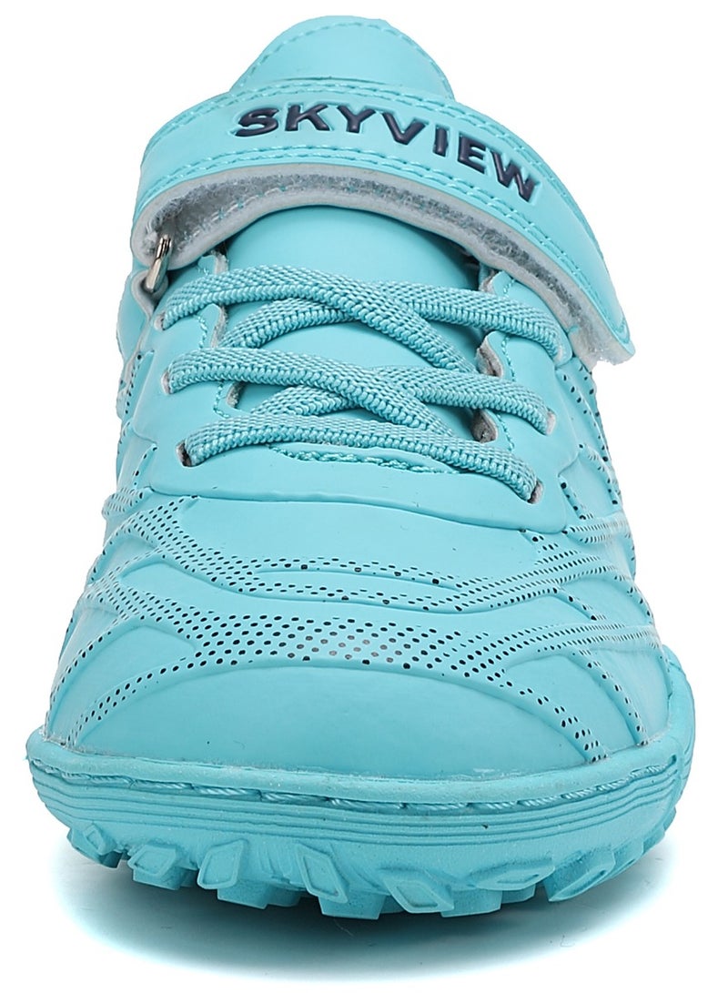 سكاي فيو أحذية كرة قدم SKY VIEW للأطفال للأرضيات الصلبة، أحذية رياضية للأولاد والبنات، أحذية كرة قدم خارجية خفيفة الوزن وجيدة التهوية IC/IN، أحذية بيسبول، أحذية كرة قدم للأطفال - Image 3