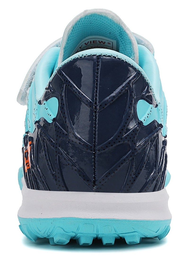 سكاي فيو أحذية كرة قدم SKY VIEW للأطفال للأرضيات الصلبة، أحذية رياضية للأولاد والبنات، أحذية كرة قدم خارجية خفيفة الوزن وجيدة التهوية IC/IN، أحذية بيسبول، أحذية كرة قدم للأطفال - Image 4