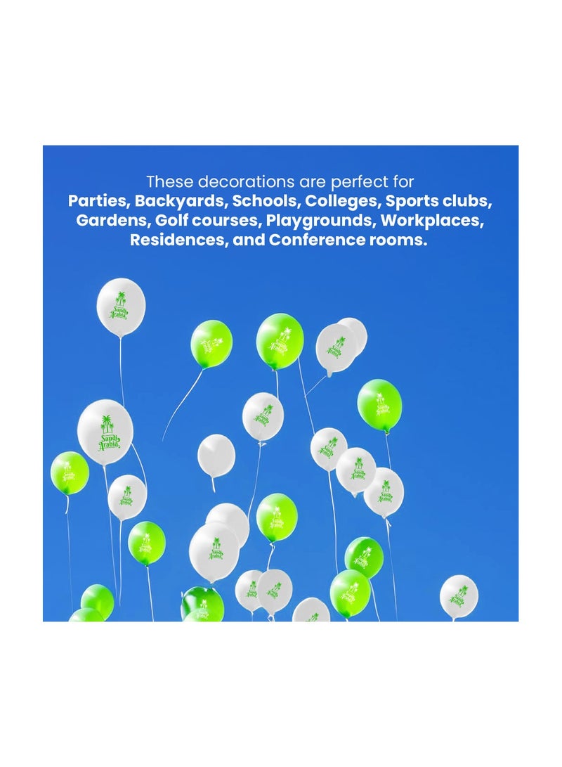 Saudi National Day Latex Balloons – Perfect for Decorating Parties, Schools, and Celebrations – Ideal Souvenir and Party Favor for Celebrating Saudi National Day Events - Image 5