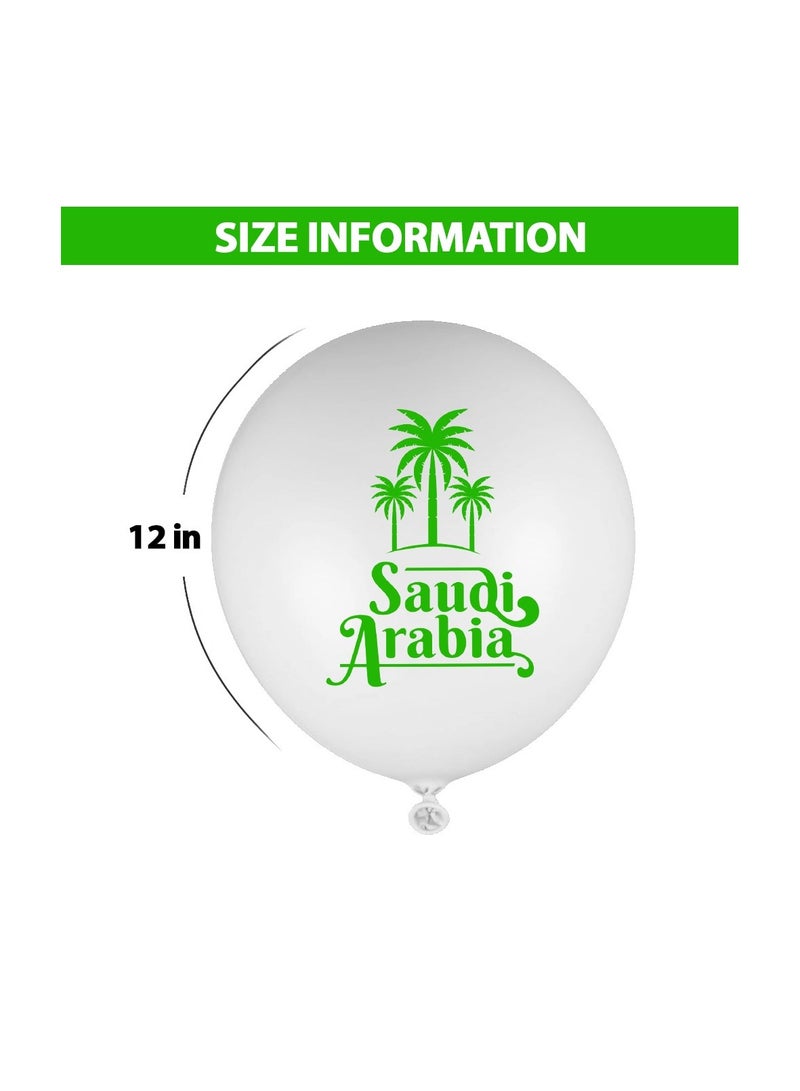 Saudi National Day Latex Balloons – Perfect for Decorating Parties, Schools, and Celebrations – Ideal Souvenir and Party Favor for Celebrating Saudi National Day Events - Image 3