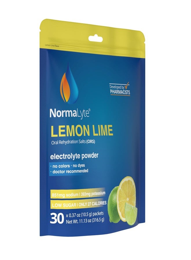 NormaLyte Lemon Lime - Electrolyte Powder Packets | Clinically Studied Electrolyte Drink Mix | 30 Count Effective Hydration Sticks - Image 3