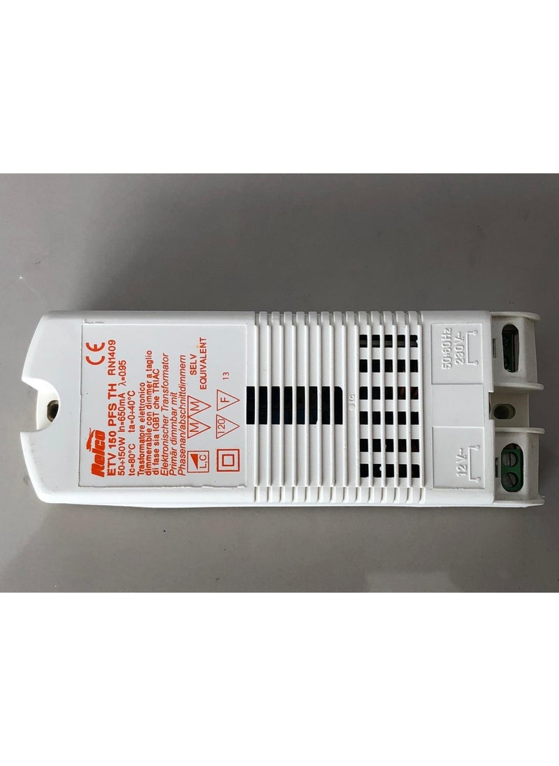 Relco 150W Dimmable Chandelier Transformer INPUT:220V OUTPUT:12V Power: 50-150W Etv 150 Pfs  - Image 3