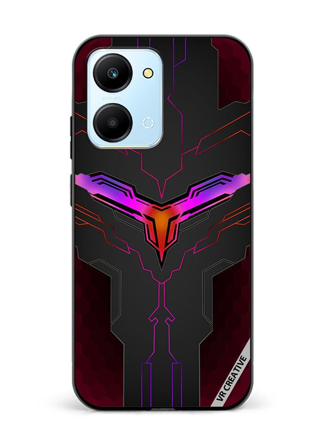 VR CREATIVE Protective Case Cover For Honor Play7T Gaming Ax Design  Multicolour - Image 1