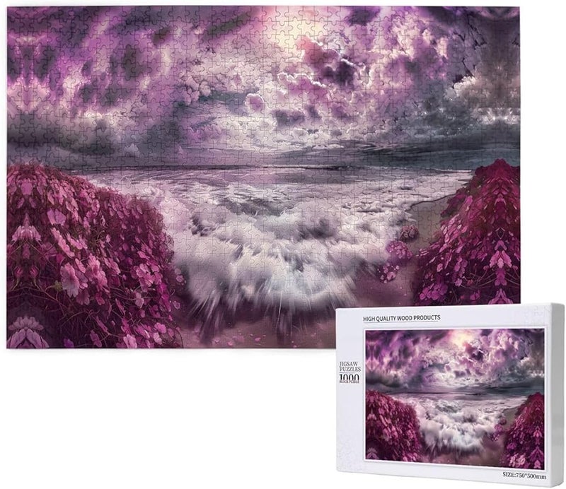 Phayah Purple Sea Of Clouds 1000 Piece Jigsaw Puzzle For Adults Home Decor 29 5 X 19 7 Inches - Image 2
