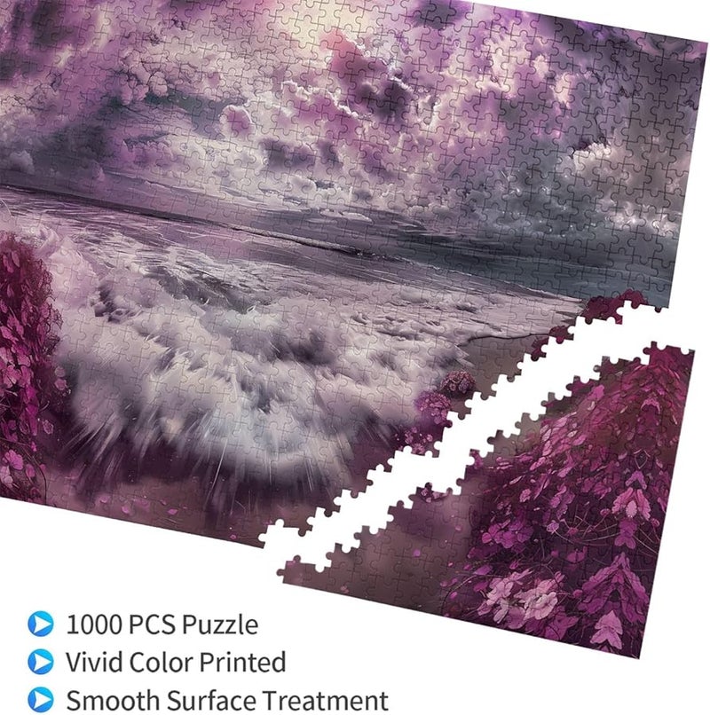 Phayah Purple Sea Of Clouds 1000 Piece Jigsaw Puzzle For Adults Home Decor 29 5 X 19 7 Inches - Image 3