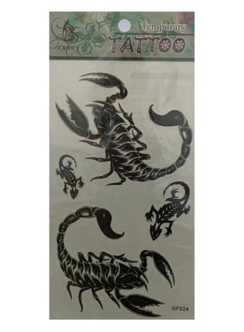 تاتو مؤقت على شكل عقرب بتصميم فريد وجذاب - Image 2