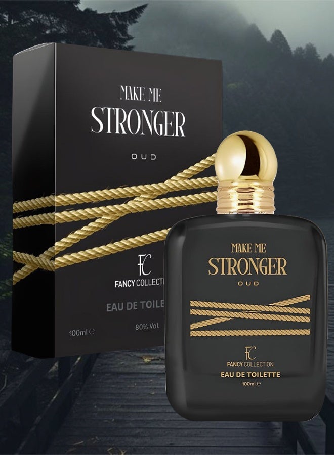 فانسي كوليكشون 4 قطع عطر ميك مي سترونغِر عود للرجال 100 مل - Image 2