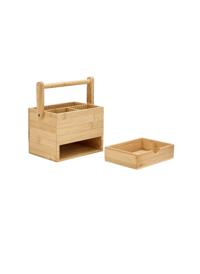 Beauenty Bamboo Utensils Box 19.6*12.3*21cm  - Image 3