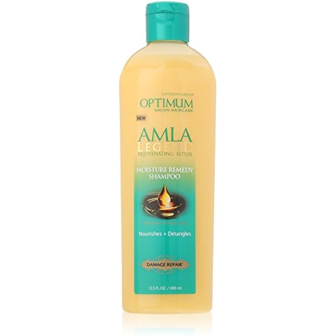 SOFT SHEEN -CARSON OPTIMUM SALON HAIRCARE AMLA LEGEND MOISTURE REMEDY SHAMPOO, 13.5 OZ - Image 1