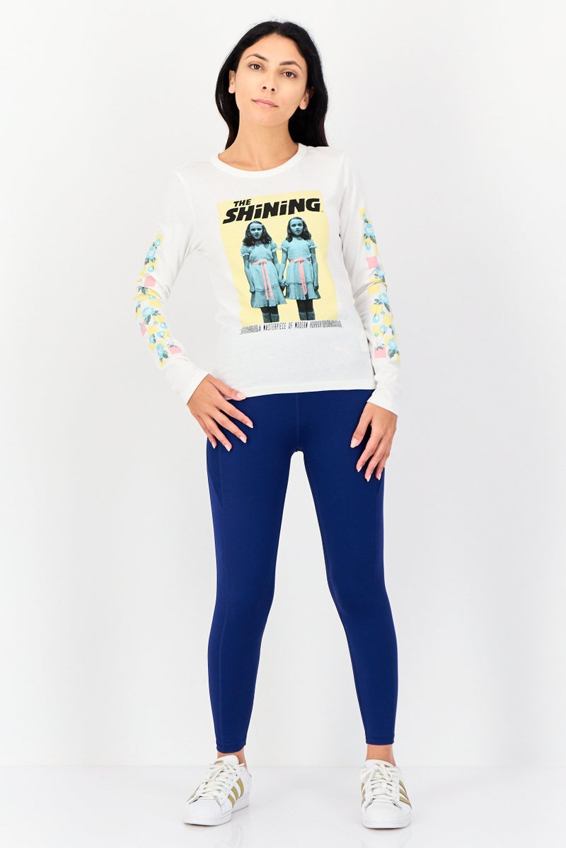 Vans x The Shinning Women Sportswear Fit Long Sleeves Outdoor T-shirt, White - Image 3