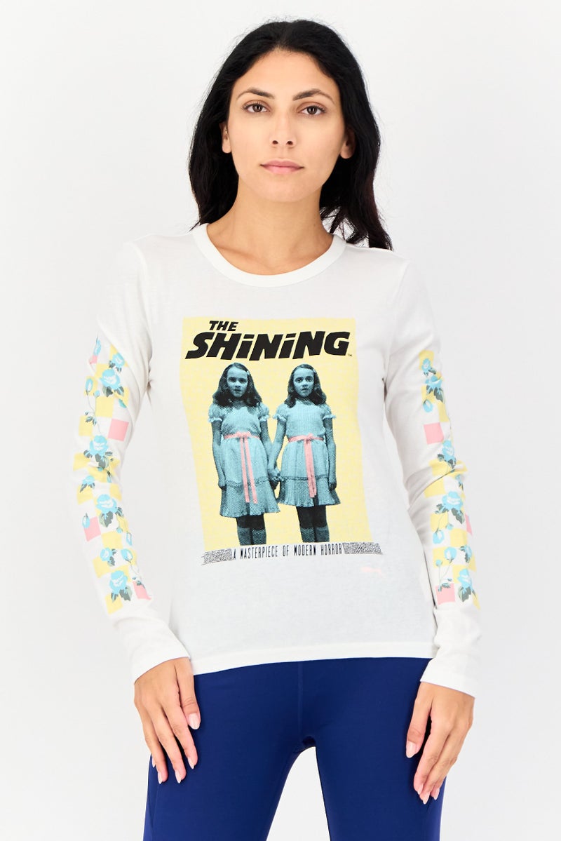 Vans x The Shinning Women Sportswear Fit Long Sleeves Outdoor T-shirt, White - Image 1