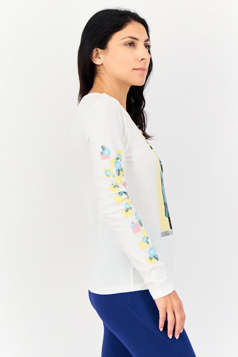 Vans x The Shinning Women Sportswear Fit Long Sleeves Outdoor T-shirt, White - Image 4