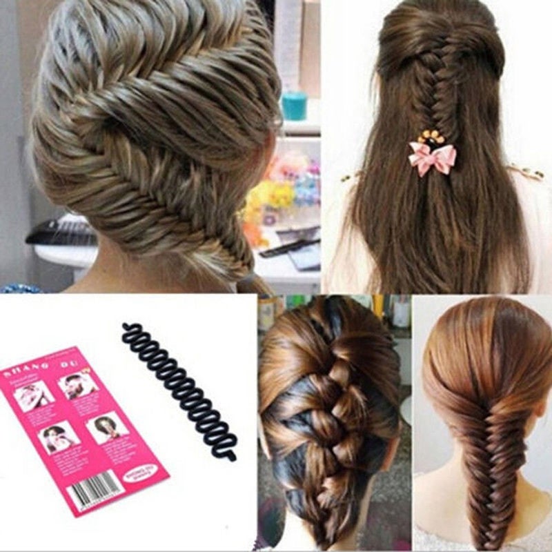 PALMATE French Braid Hair Styling Clips Tools Hair Accessories (Pack of 3) DIY Hair Braid Accessories for Women & Girls - Image 1