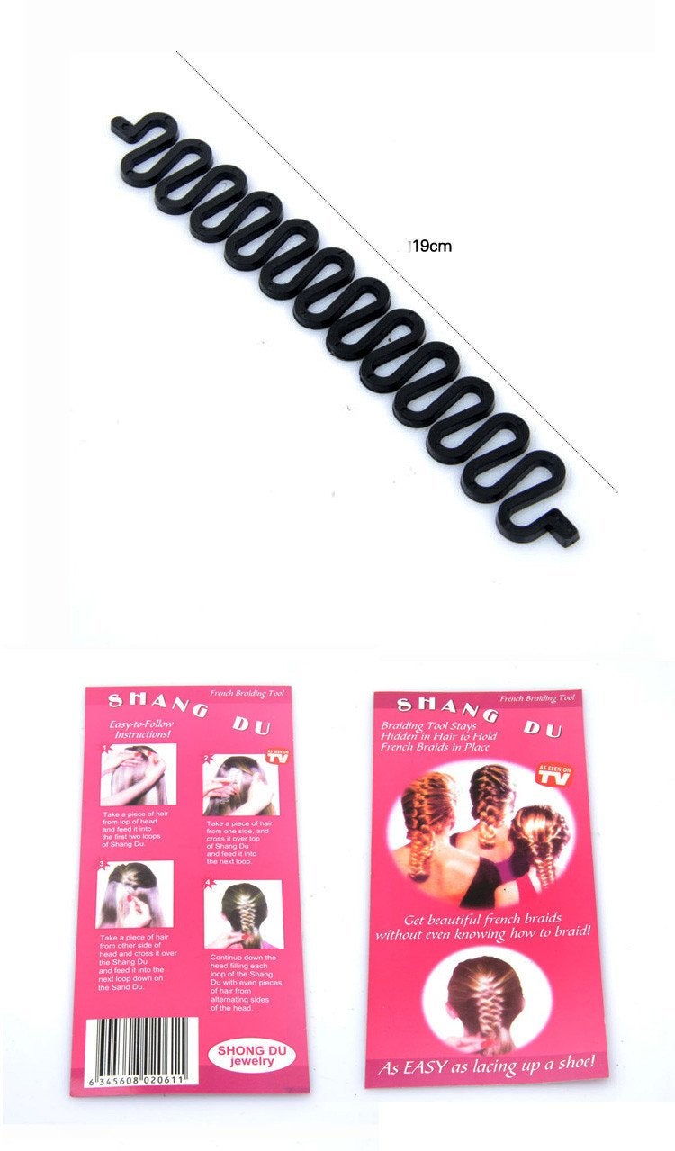 PALMATE French Braid Hair Styling Clips Tools Hair Accessories (Pack of 3) DIY Hair Braid Accessories for Women & Girls - Image 2