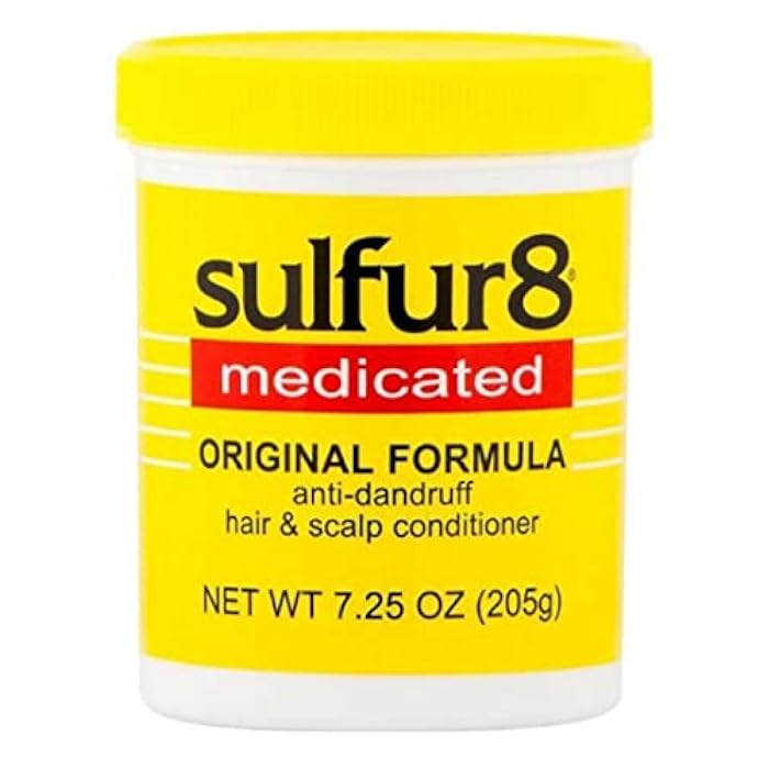 sulfur8 بلسم شعر وفروة الرأس ضد القشرة سلفور 8 أصلي 7.25 أونصة (عبوة من 3) - Image 1