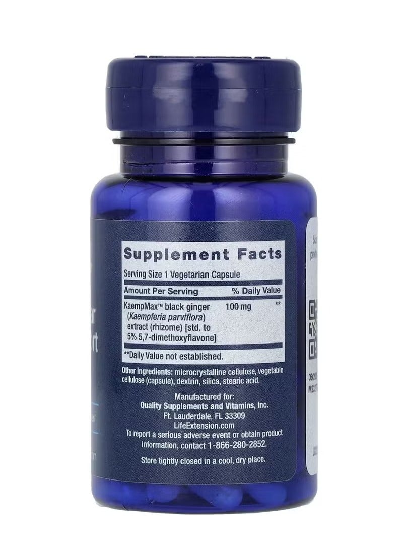Life Extension Male Sexual Support for Vascularity - 30 Vegetarian Capsules  - Image 2
