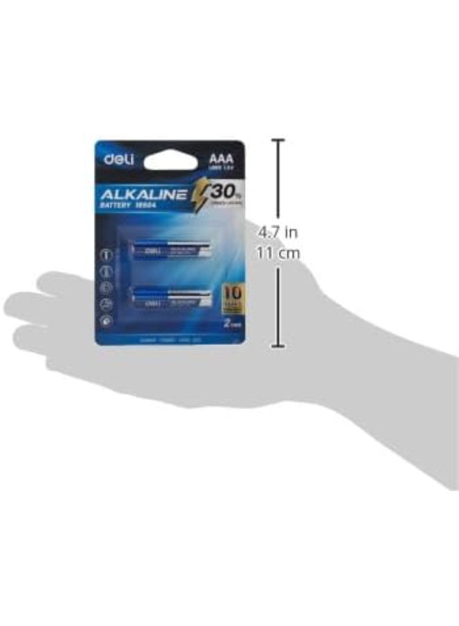 Deli Alkaline Batteries – 2-Pack, LR03 AAA -Long-Lasting Power for Toys, Remotes & High-Drain Devices, Leak-Proof Design – Model 18504 - Image 5