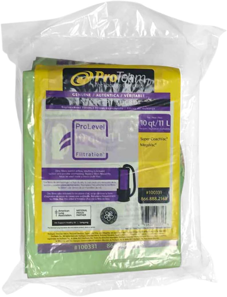ProTeam Pro-team - Pack of 10 Fits (Coachvac, Super Coachvac, Megavac) - 100331 - Image 2