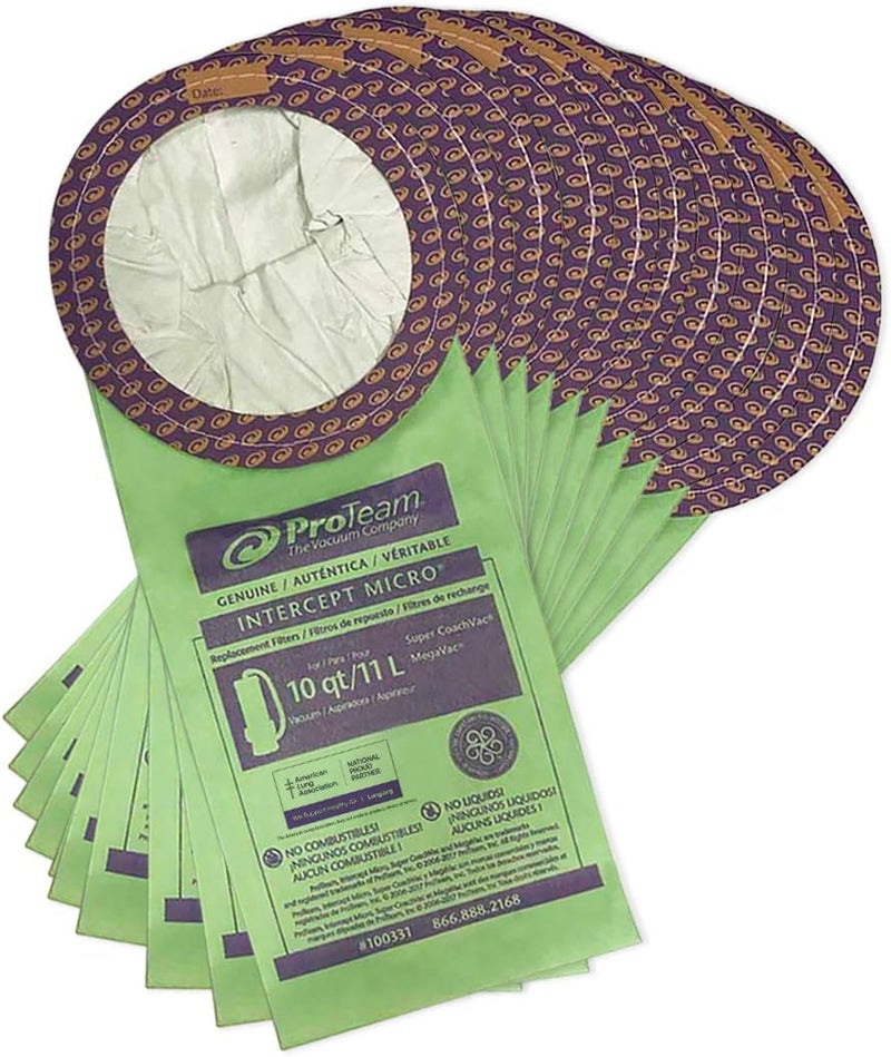 ProTeam Pro-team - Pack of 10 Fits (Coachvac, Super Coachvac, Megavac) - 100331 - Image 1