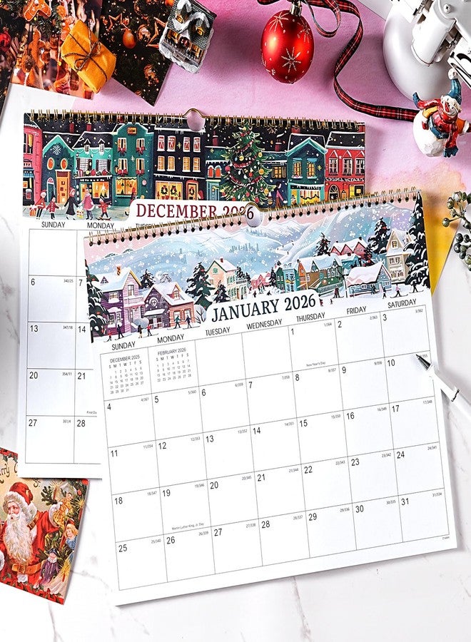 Coboll 2026 Calendar - Wall Calendar 2026, January 2026 - December 2026 Wall Calendar, 14.8'' x 11.6'', with Julian Dates, Hanging Hole, Thick Paper, Landscape Calendar - Image 2