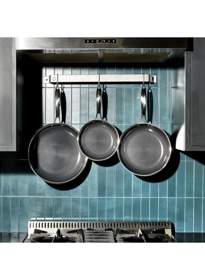 22cm Tri-Ply Stainless Steel Nonstick Frying Pan – Scratch-Resistant, PFAS-Free Skillet with Stay-Cool Handle – Induction & Oven Safe - Image 4