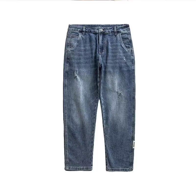 Unisex Classic Denim Jeans Loose Fit Daily Outdoor Wear - Image 5
