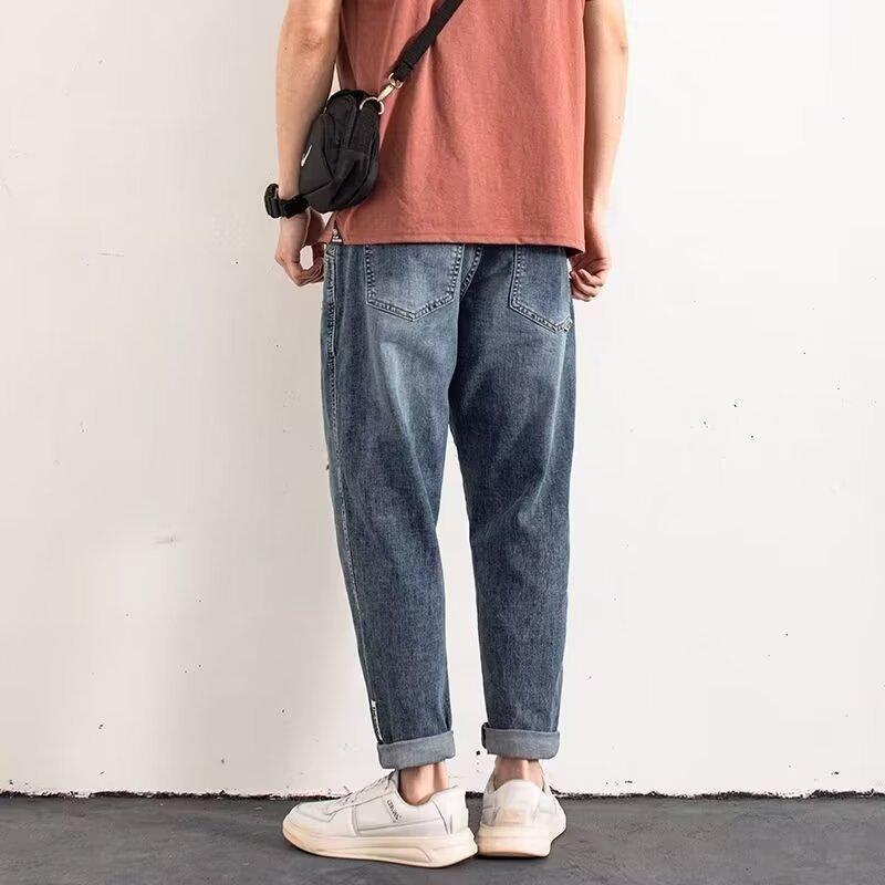 Unisex Classic Denim Jeans Loose Fit Daily Outdoor Wear - Image 3