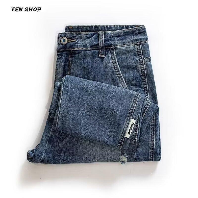 Unisex Classic Denim Jeans Loose Fit Daily Outdoor Wear - Image 4